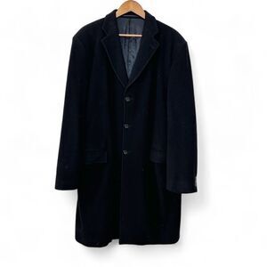 Cacharel Wool Cashmere Winter Coat Black Size 58